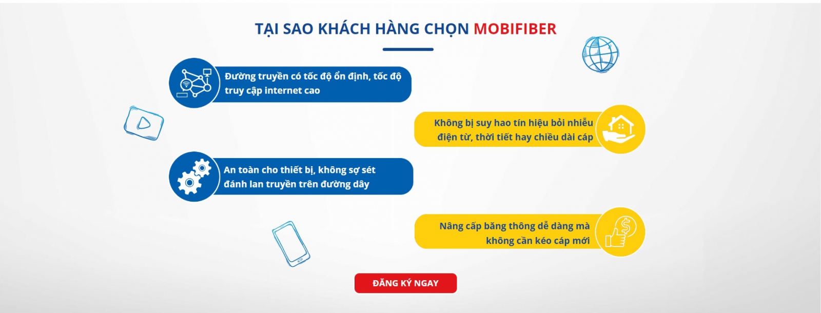 Tại sao khách hàng chọn MobiFiber của nhà mạng Mobifone.